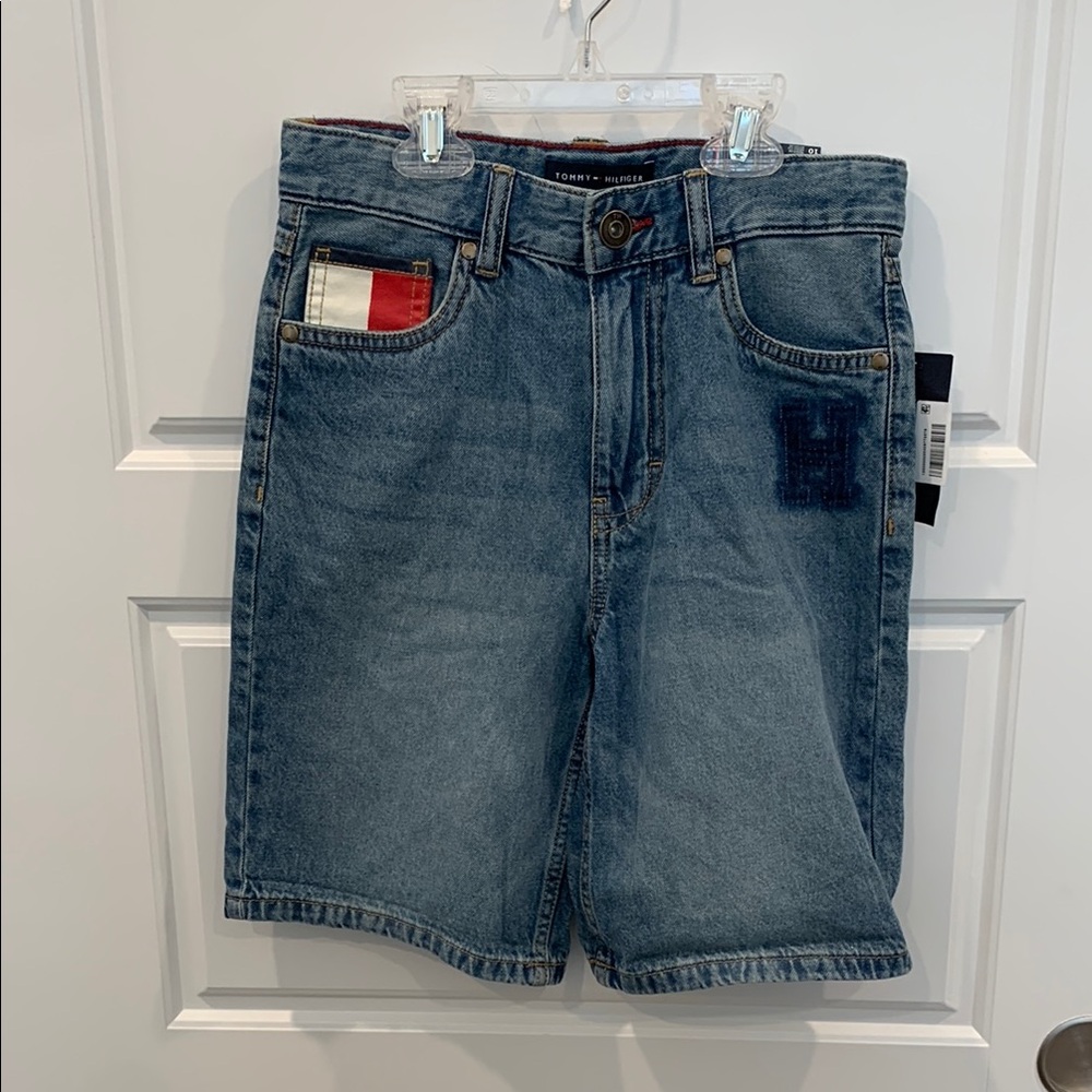 Tommy Hilfiger Boys Jean Shorts Size 10 Regular